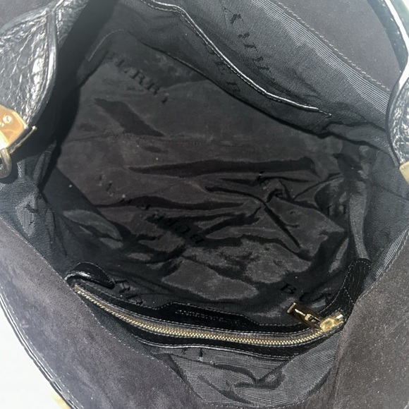 Burberry heritage check grain leather hobo - Picture 6 of 9